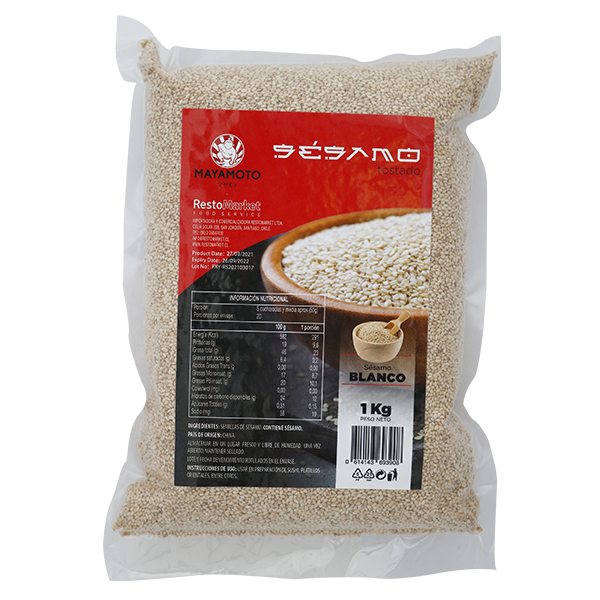 RestoMarket - SESAMO BLANCO TOSTADO MAYAMOTO 1 KG